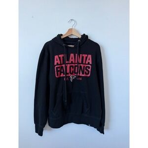 Atlanta Falcons Black Hoodie – Size Large – GUC